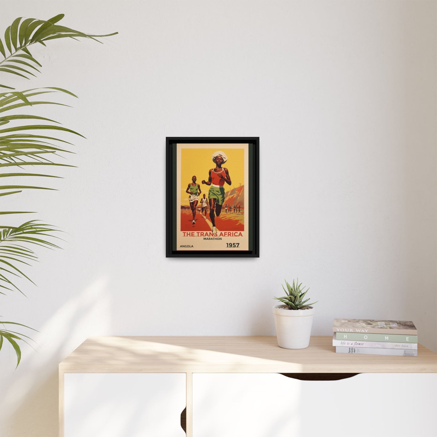 Trans-Africa Marathon 1957 Vintage Poster | Fine Art Print