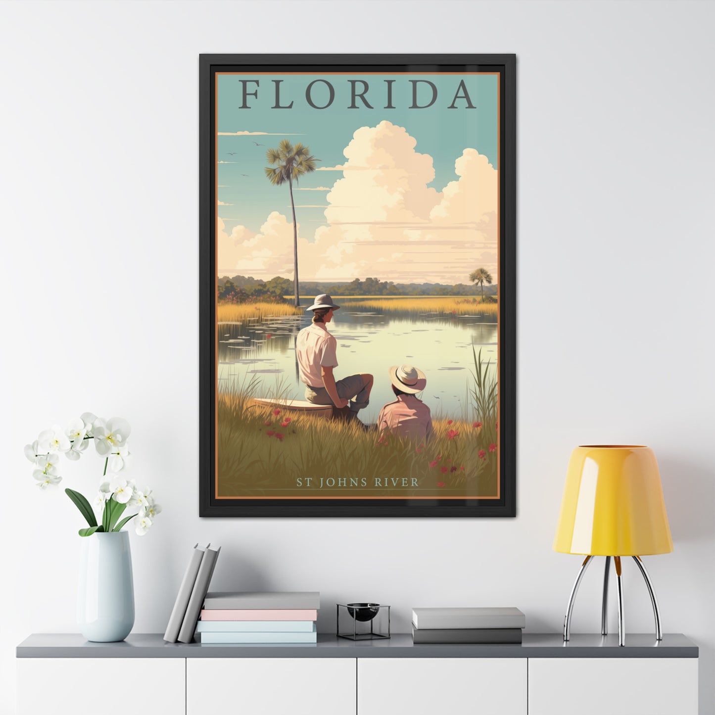 Vintage St. Johns River Wall Art – Timeless Florida Serenity