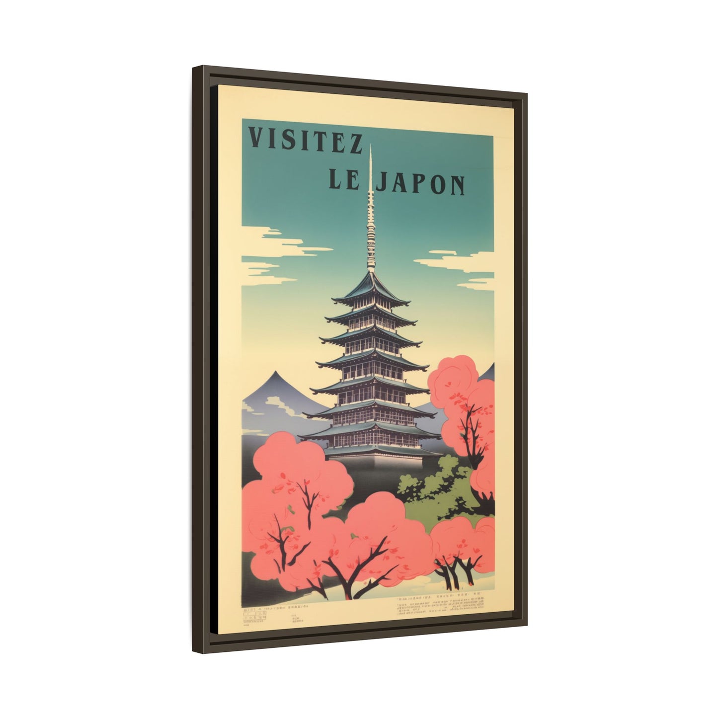 Visitez le Japon Japanese Travel Vintage Poster | Museum-Quality Fine Art Print