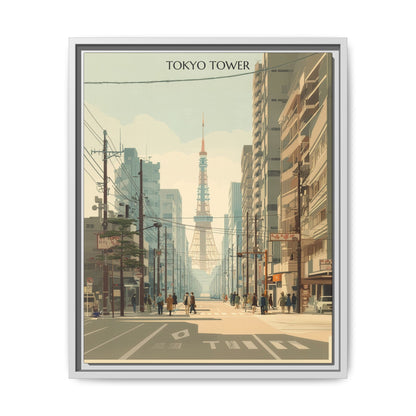 Tokyo Tower Vintage Travel Poster | Museum-Quality Fine Art Print