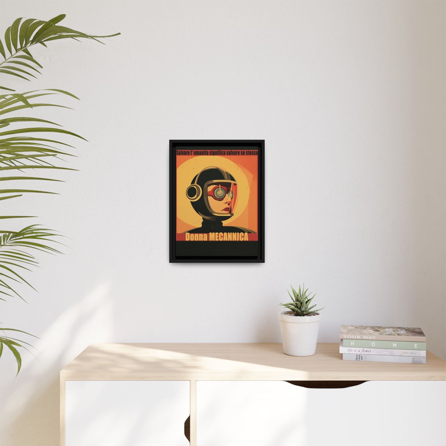 Donna Meccanica Retro Sci-Fi Vintage Poster | Museum-Quality Fine Art Print