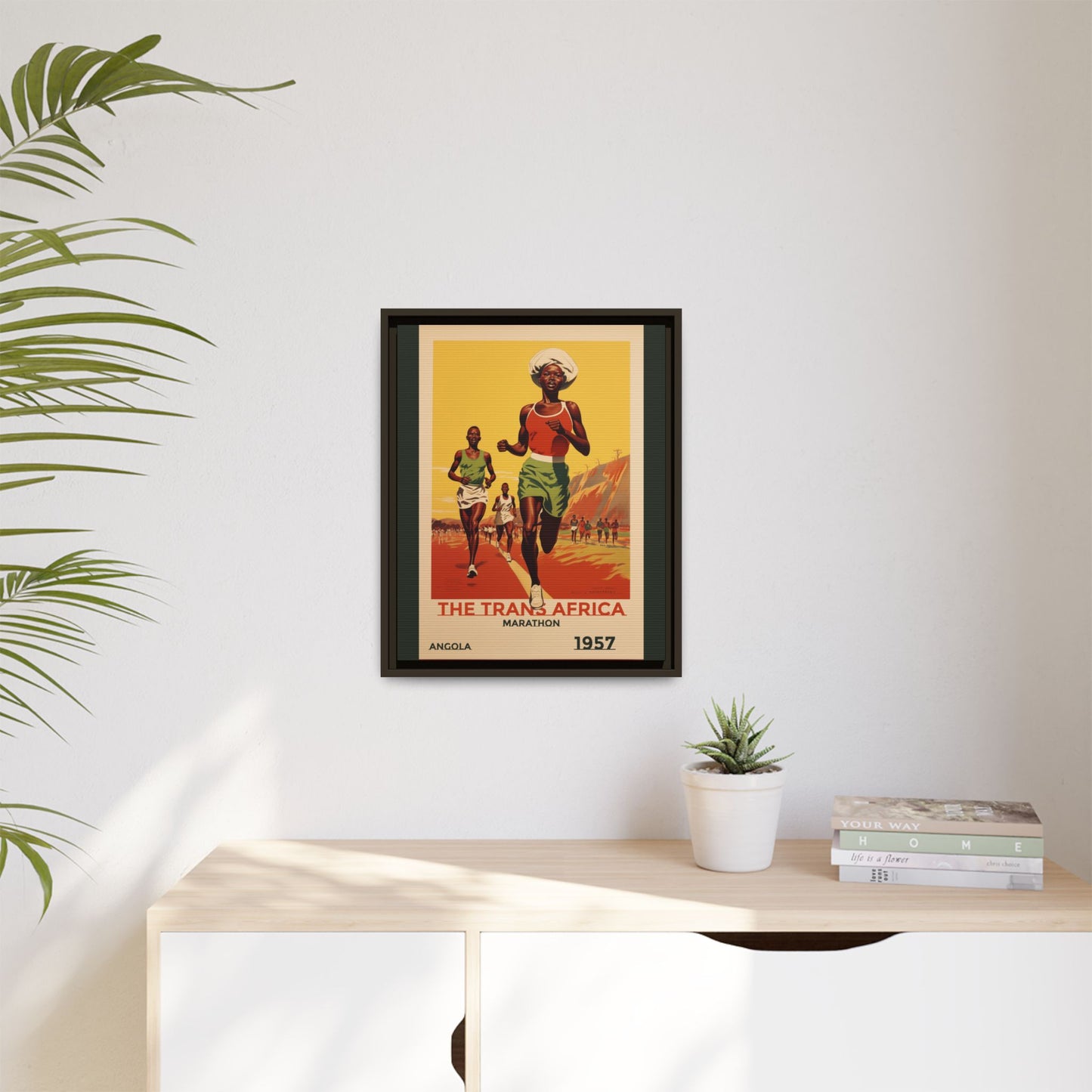 Trans-Africa Marathon 1957 Vintage Poster | Fine Art Print