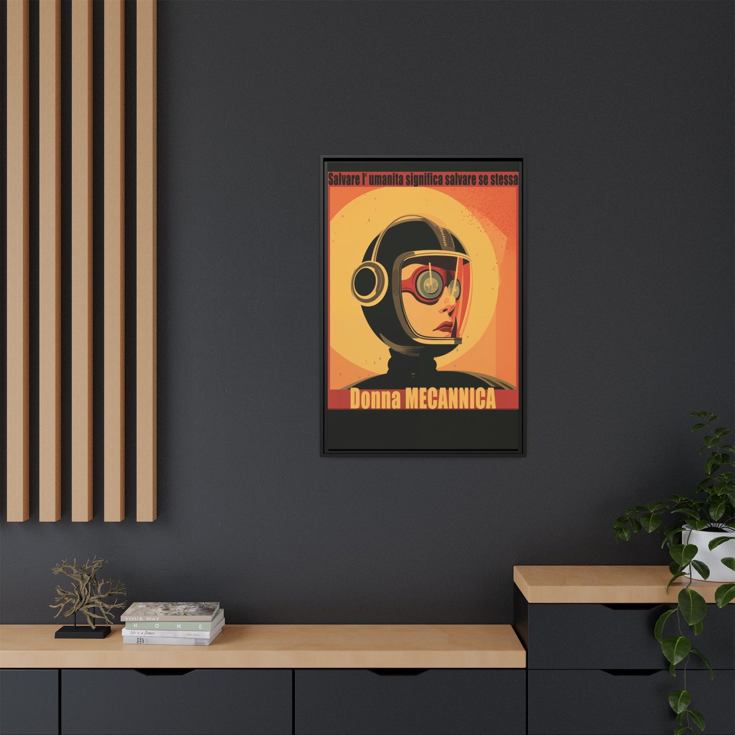 Donna Meccanica Retro Sci-Fi Vintage Poster | Museum-Quality Fine Art Print