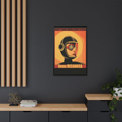 Donna Meccanica Retro Sci-Fi Vintage Poster | Museum-Quality Fine Art Print