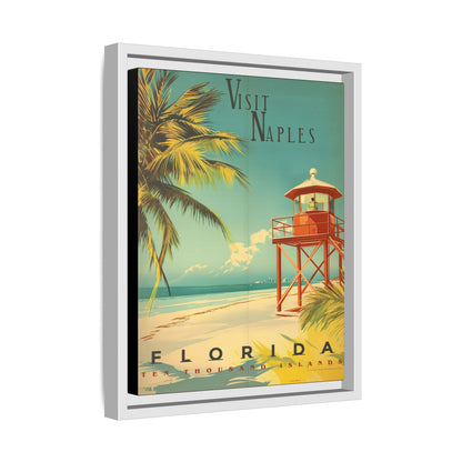 Naples Florida Vintage Beach Poster | Museum-Quality Fine Art Print