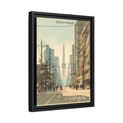 Tokyo Tower Vintage Travel Poster | Museum-Quality Fine Art Print