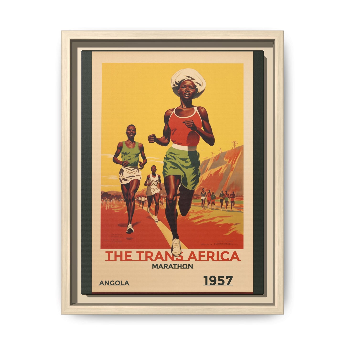 Trans-Africa Marathon 1957 Vintage Poster | Fine Art Print