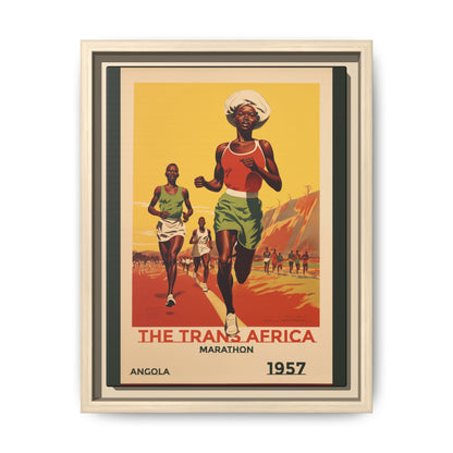 Trans-Africa Marathon 1957 Vintage Poster | Fine Art Print