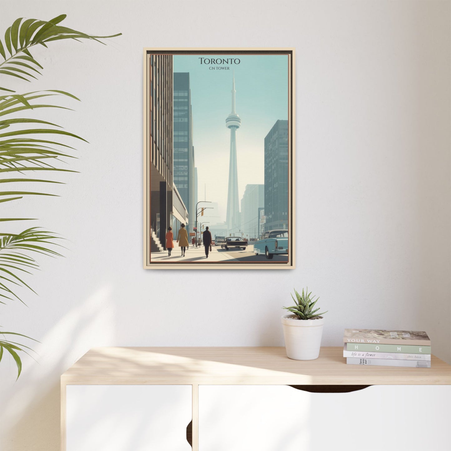 Toronto CN Tower Vintage Travel Poster | Museum-Quality Fine Art Print