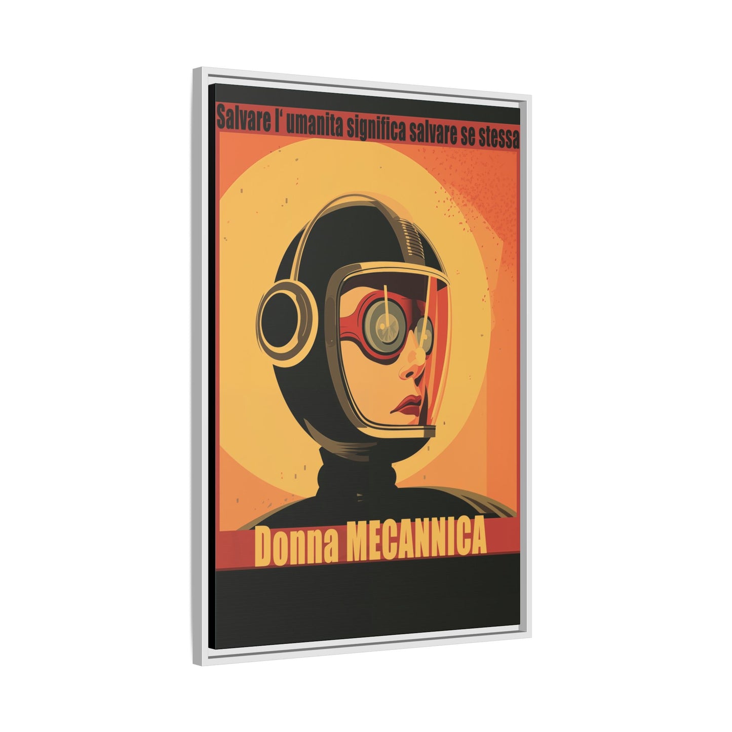 Donna Meccanica Retro Sci-Fi Vintage Poster | Museum-Quality Fine Art Print