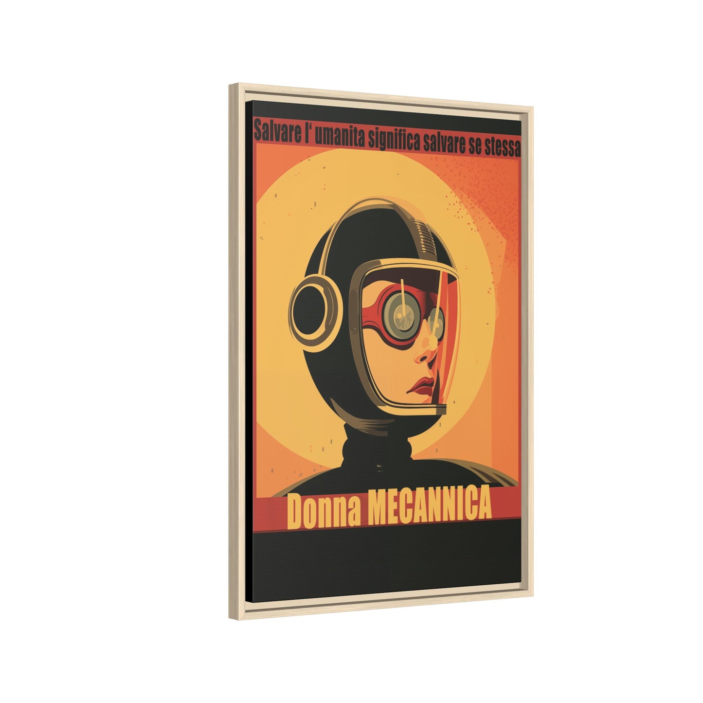 Donna Meccanica Retro Sci-Fi Vintage Poster | Museum-Quality Fine Art Print