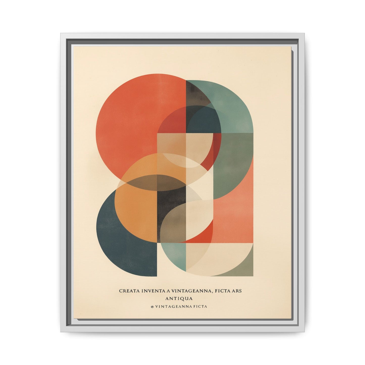 Abstract Geometric Art Print Vintage Poster | Museum-Quality Fine Art Print