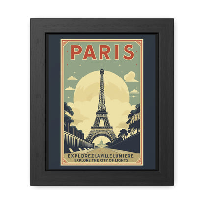 Vintage Paris Framed Poster - Travel Wall Art