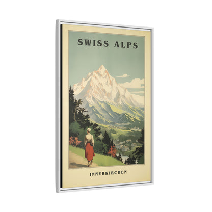 Swiss Alps Vintage Travel Poster | Fine Art Print