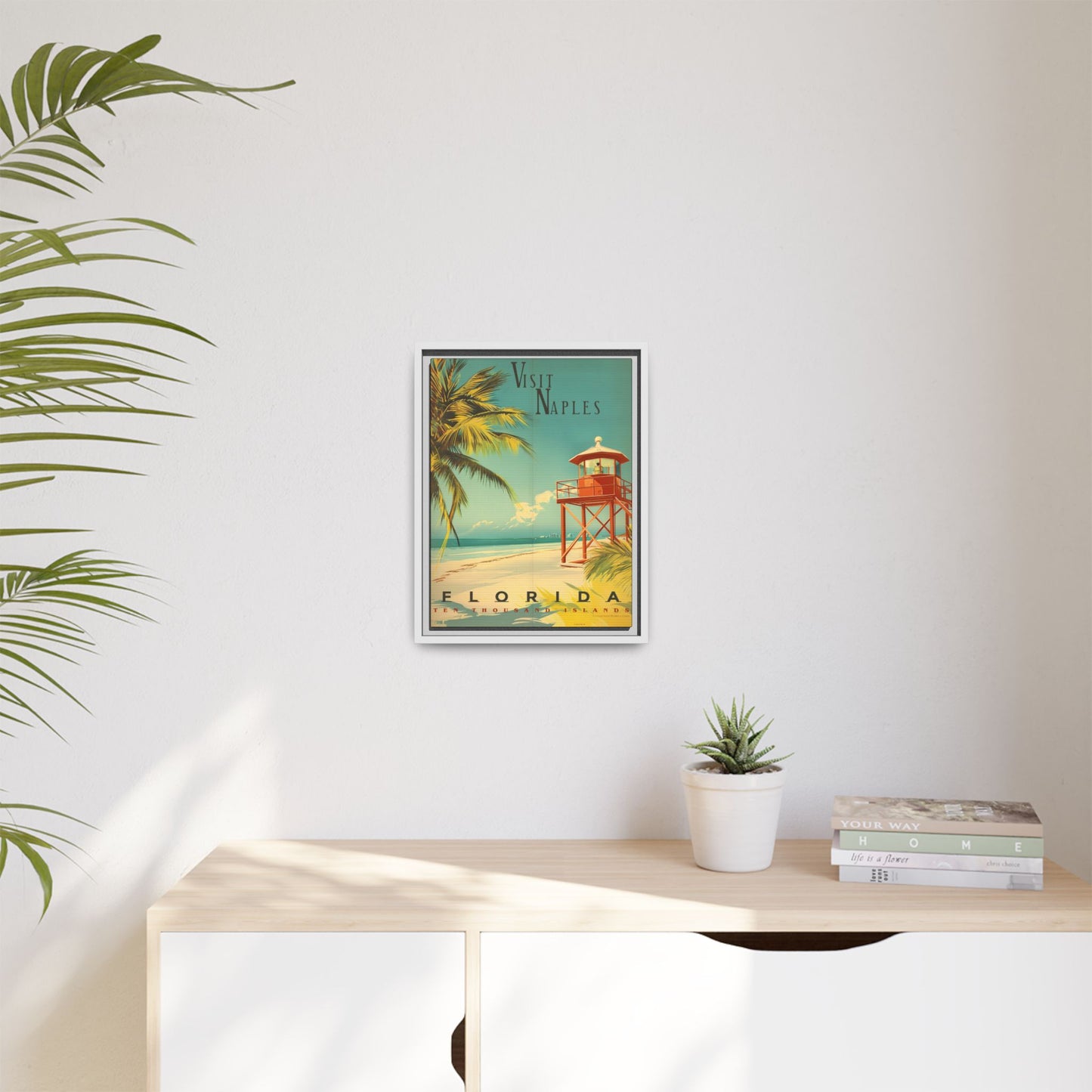 Naples Florida Vintage Beach Poster | Museum-Quality Fine Art Print