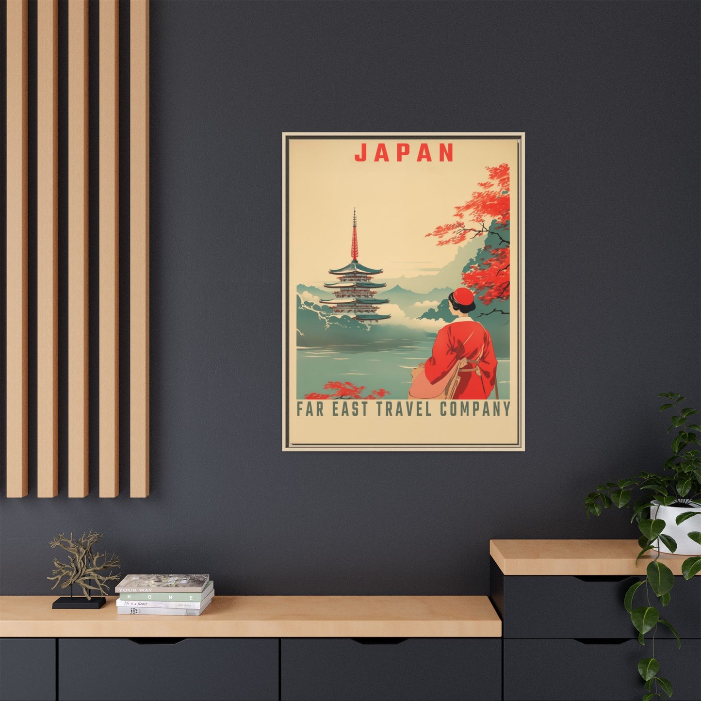 Japan Far East Travel Company Vintage Poster | Museum-Quality Fine Art Print