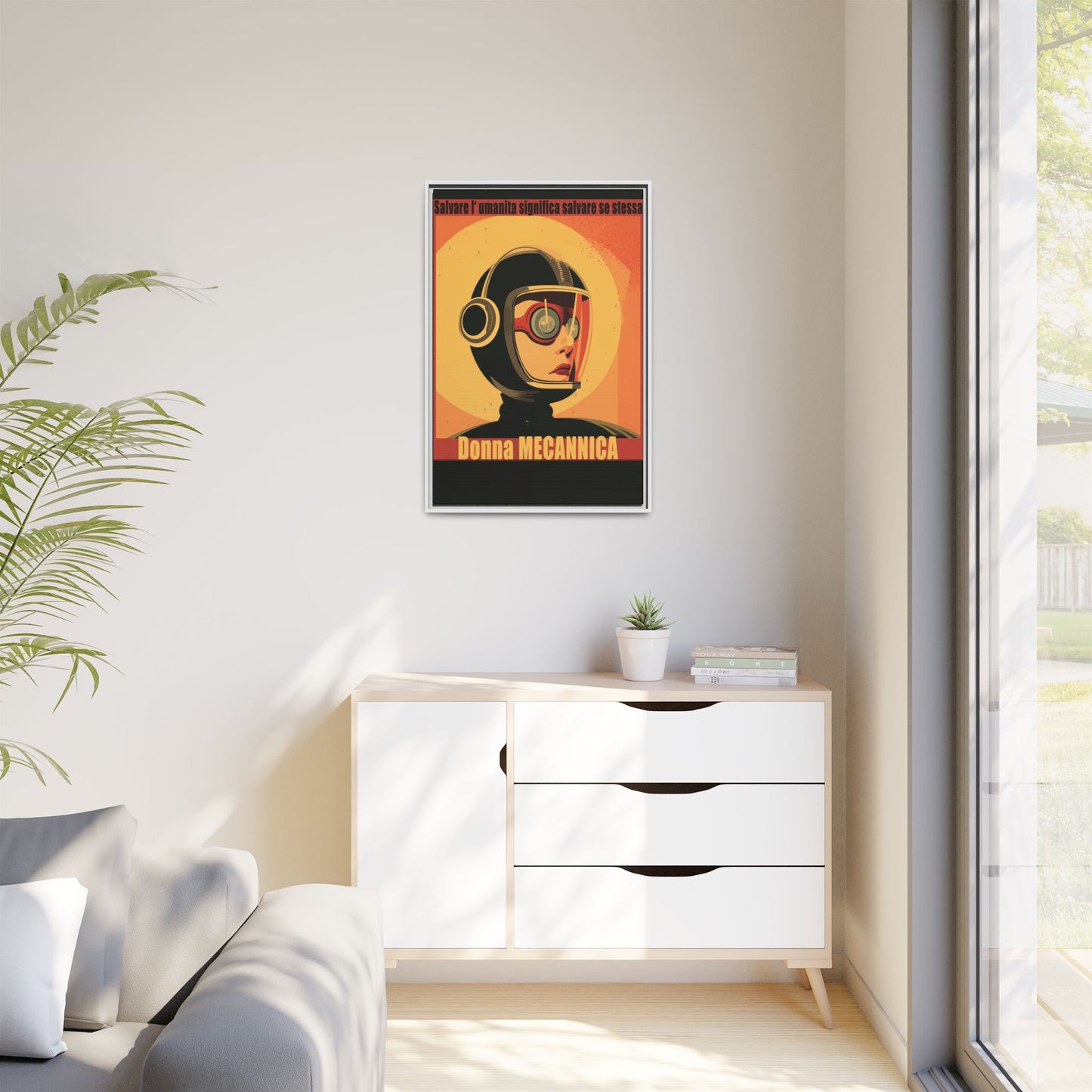 Donna Meccanica Retro Sci-Fi Vintage Poster | Museum-Quality Fine Art Print