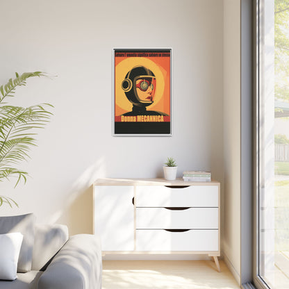 Donna Meccanica Retro Sci-Fi Vintage Poster | Museum-Quality Fine Art Print