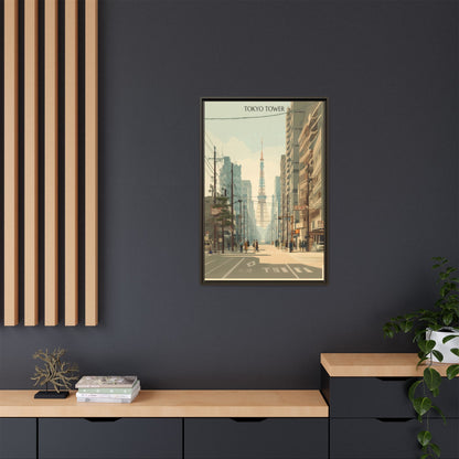 Tokyo Tower Vintage Travel Poster | Museum-Quality Fine Art Print