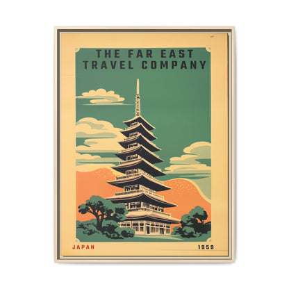 Japan Pagoda Vintage Poster | Museum-Quality Fine Art Print