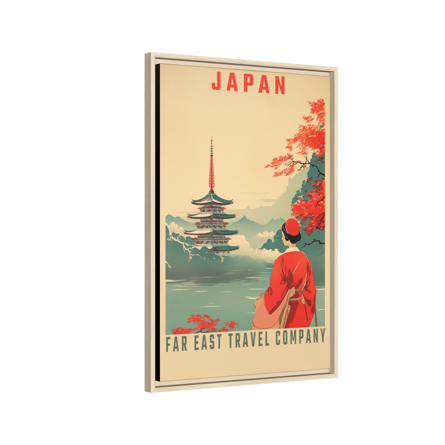 Japan Far East Travel Company Vintage Poster | Museum-Quality Fine Art Print