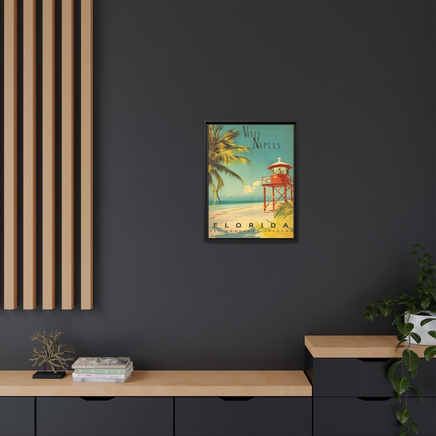 Naples Florida Vintage Beach Poster | Museum-Quality Fine Art Print