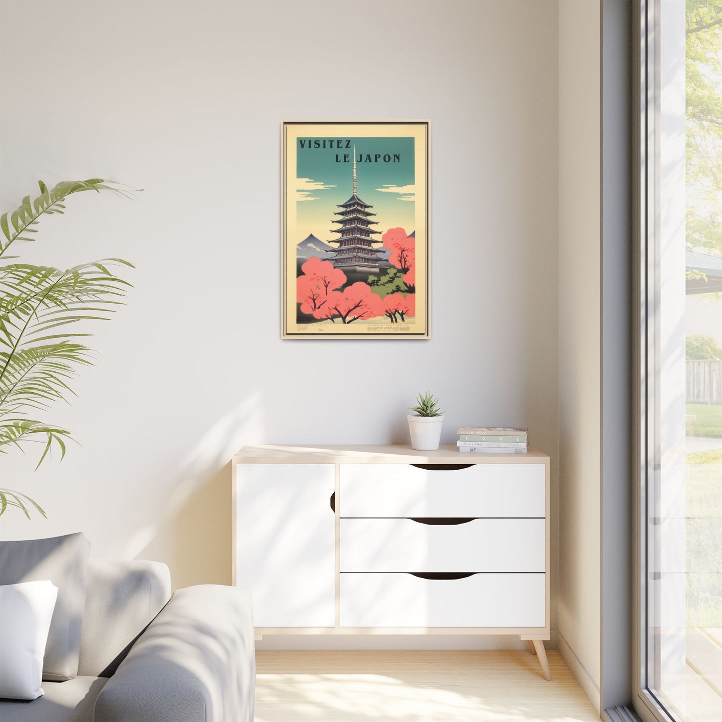 Visitez le Japon Japanese Travel Vintage Poster | Museum-Quality Fine Art Print