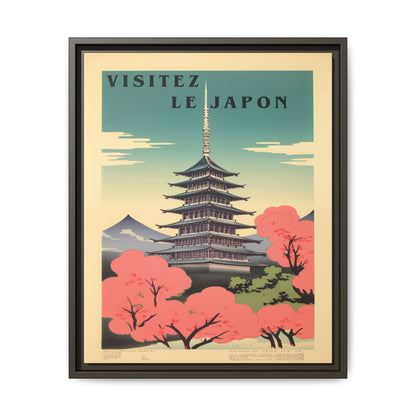 Visitez le Japon Japanese Travel Vintage Poster | Museum-Quality Fine Art Print