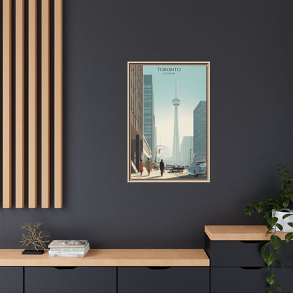 Toronto CN Tower Vintage Travel Poster | Museum-Quality Fine Art Print