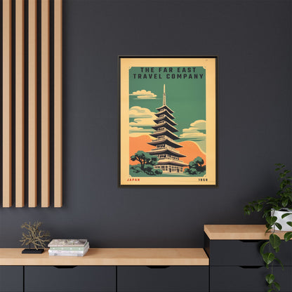 Japan Pagoda Vintage Poster | Museum-Quality Fine Art Print