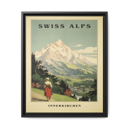 Swiss Alps Vintage Travel Poster | Fine Art Print