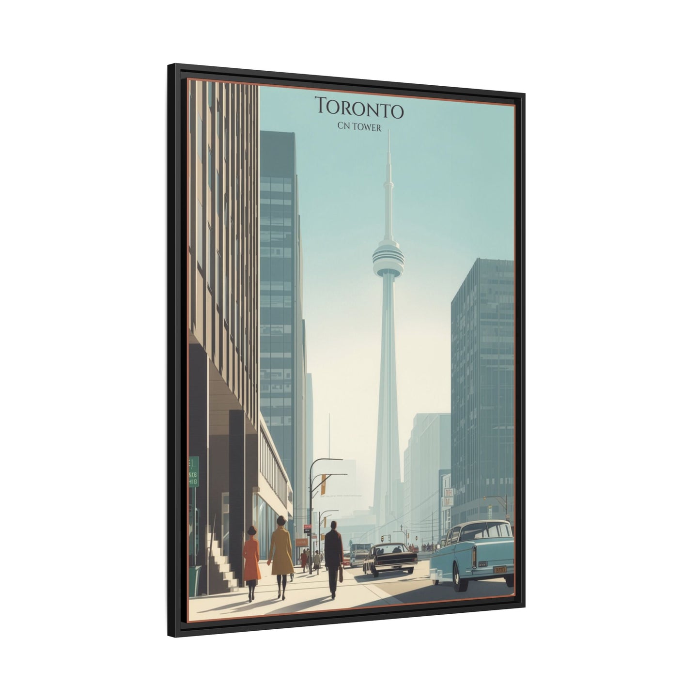 Toronto CN Tower Vintage Travel Poster | Museum-Quality Fine Art Print