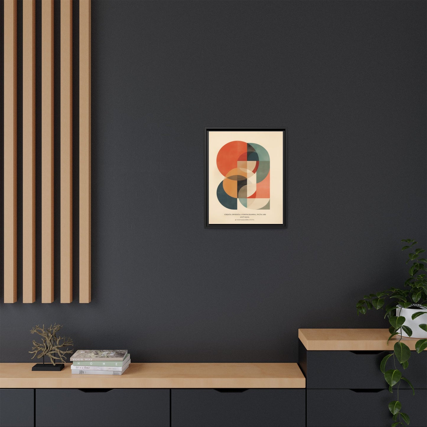 Abstract Geometric Art Print Vintage Poster | Museum-Quality Fine Art Print