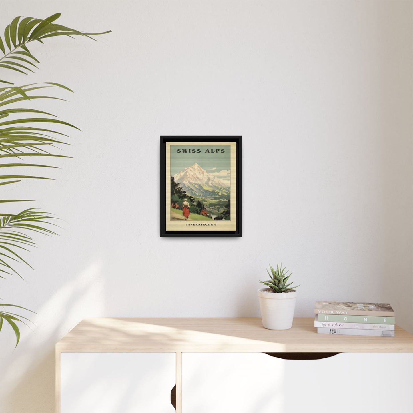 Swiss Alps Vintage Travel Poster | Fine Art Print
