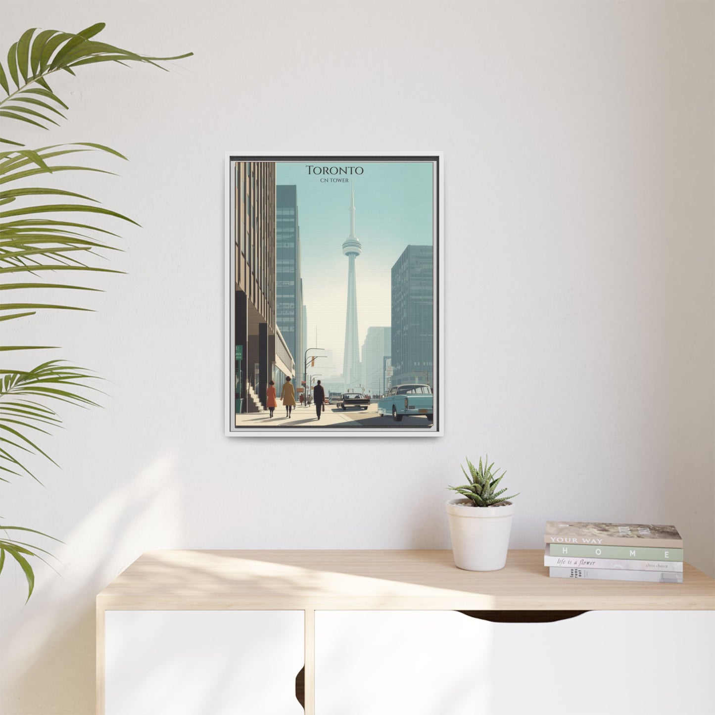 Toronto CN Tower Vintage Travel Poster | Museum-Quality Fine Art Print