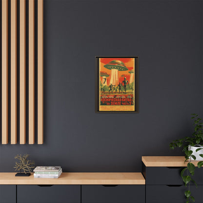 Russian Sci-Fi Alien Invasion Vintage Poster | Museum-Quality Fine Art Print