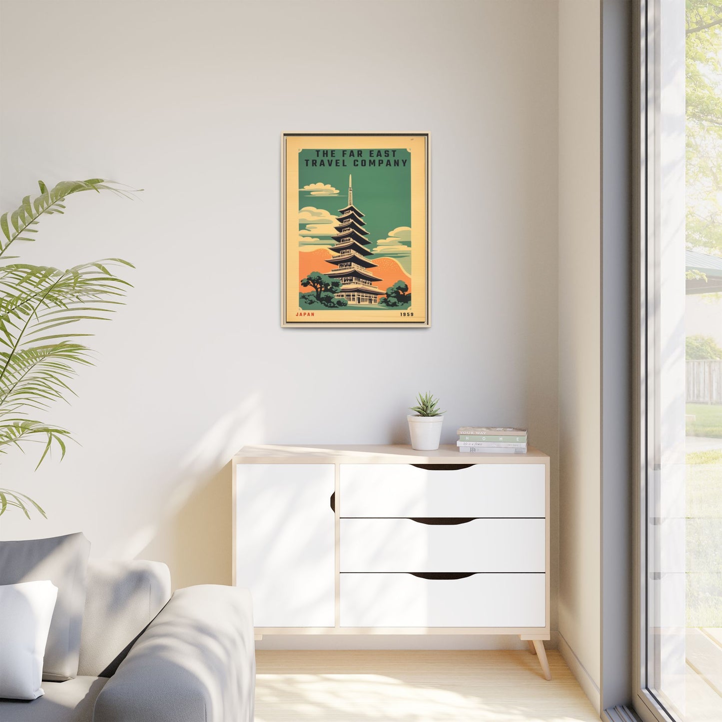 Japan Pagoda Vintage Poster | Museum-Quality Fine Art Print