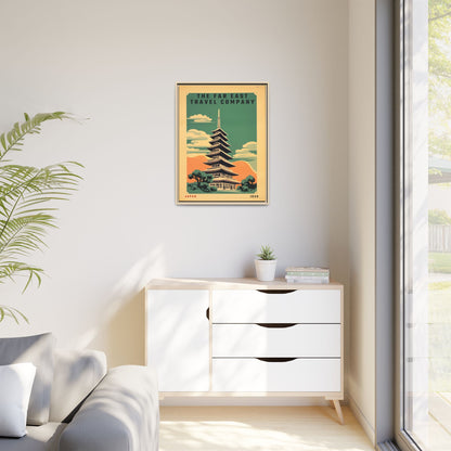 Japan Pagoda Vintage Poster | Museum-Quality Fine Art Print