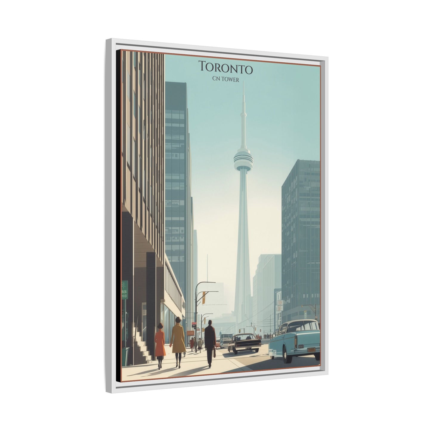 Toronto CN Tower Vintage Travel Poster | Museum-Quality Fine Art Print
