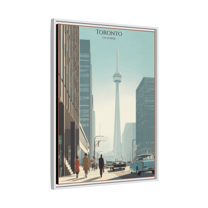 Toronto CN Tower Vintage Travel Poster | Museum-Quality Fine Art Print