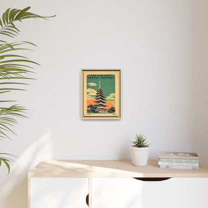 Japan Pagoda Vintage Poster | Museum-Quality Fine Art Print