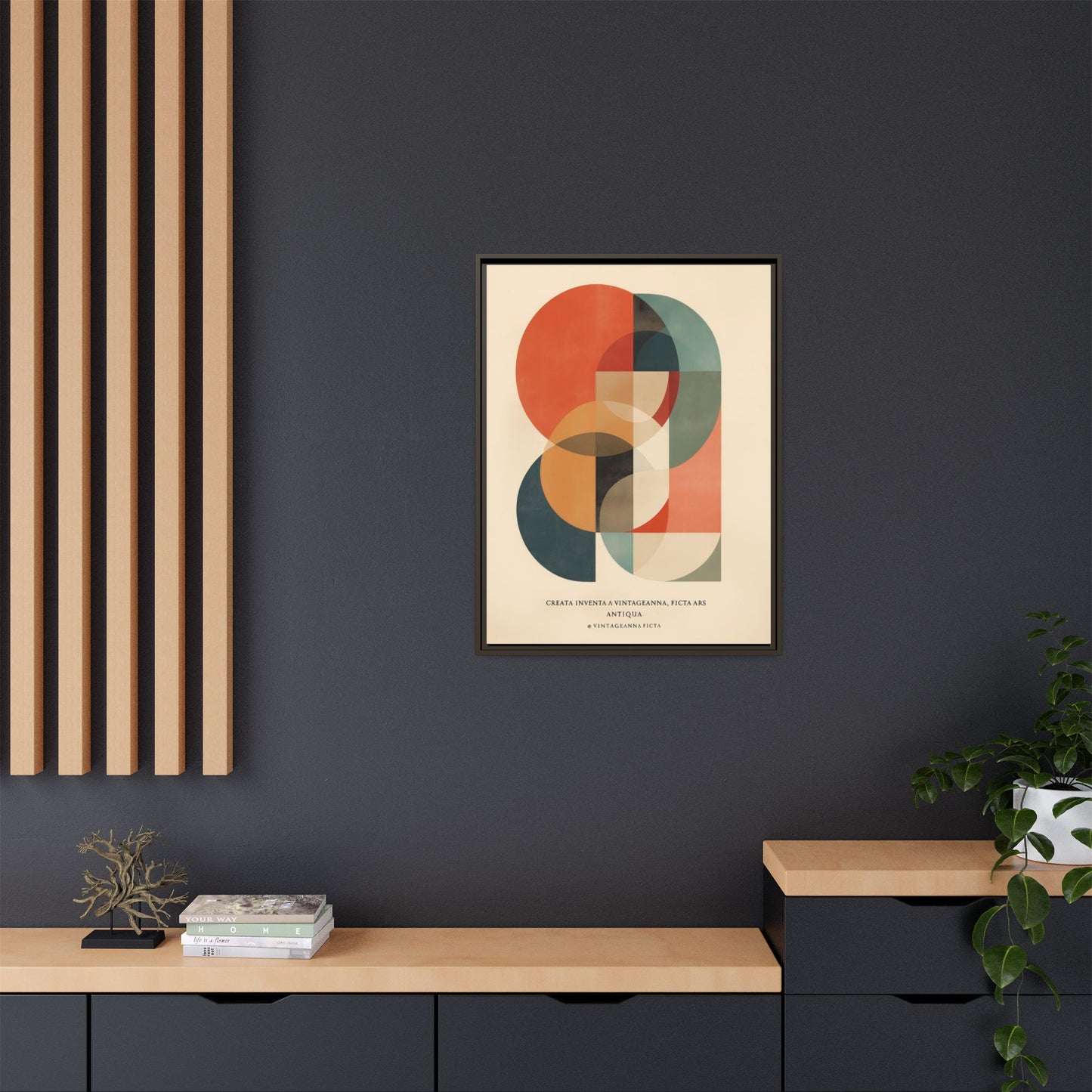Abstract Geometric Art Print Vintage Poster | Museum-Quality Fine Art Print