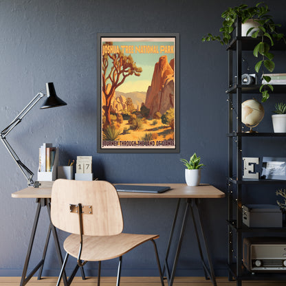 Framed Poster — Joshua Tree National Park Vintage Travel Print