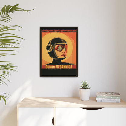 Donna Meccanica Retro Sci-Fi Vintage Poster | Museum-Quality Fine Art Print