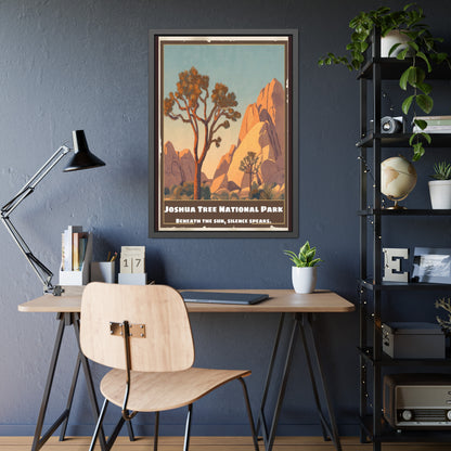 Framed Poster — Joshua Tree National Park Vintage Travel Art