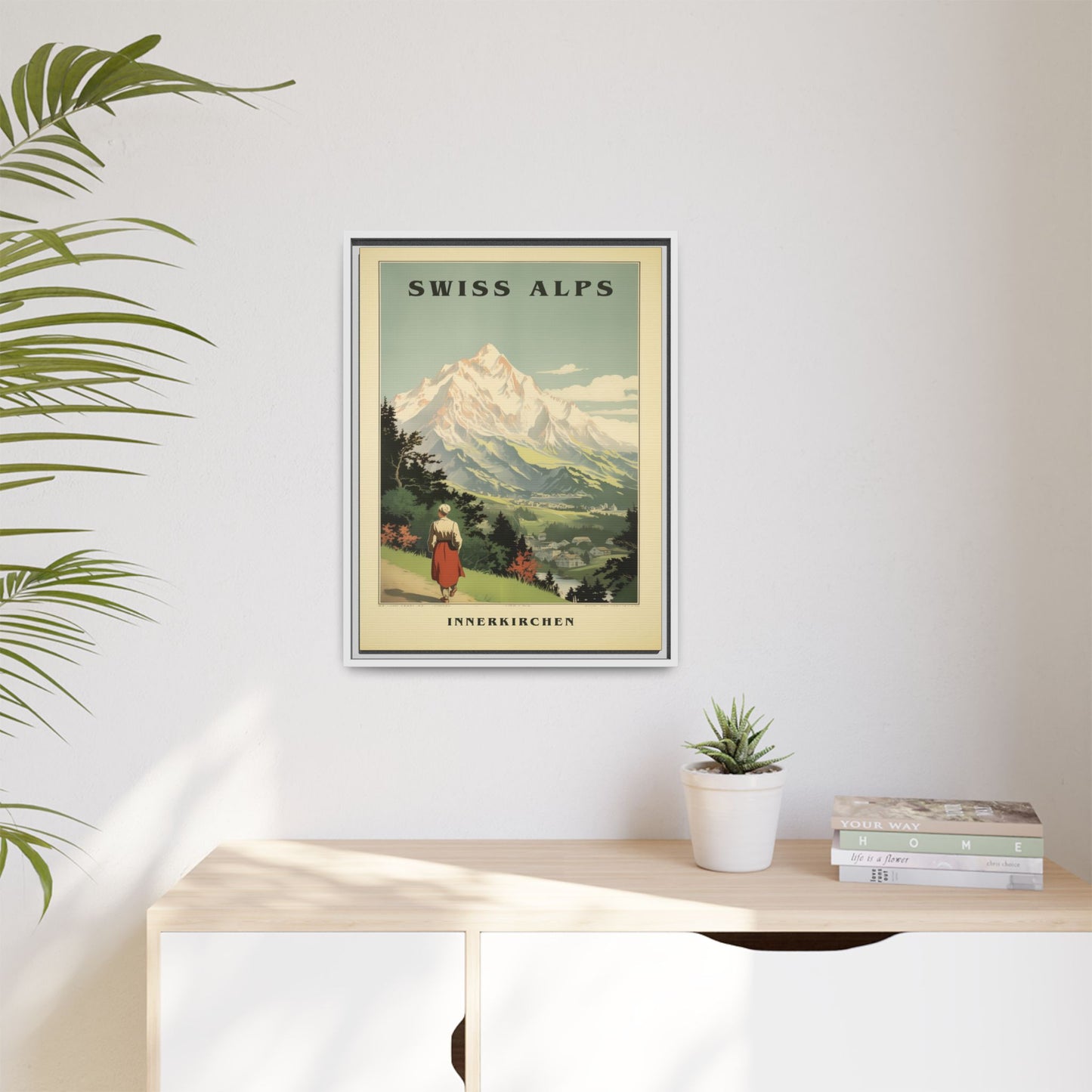 Swiss Alps Vintage Travel Poster | Fine Art Print