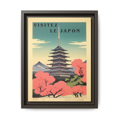 Visitez le Japon Japanese Travel Vintage Poster | Museum-Quality Fine Art Print