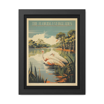 "The Florida Everglades - Bird Watcher’s Paradise Framed Poster"