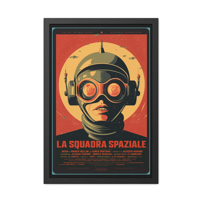 Retro Sci-Fi Framed Poster | Vintage Space Art Print | Home Décor Gift for Collectors, Art Lovers & Movie Fans | Futuristic Wall Art by Vintageanna