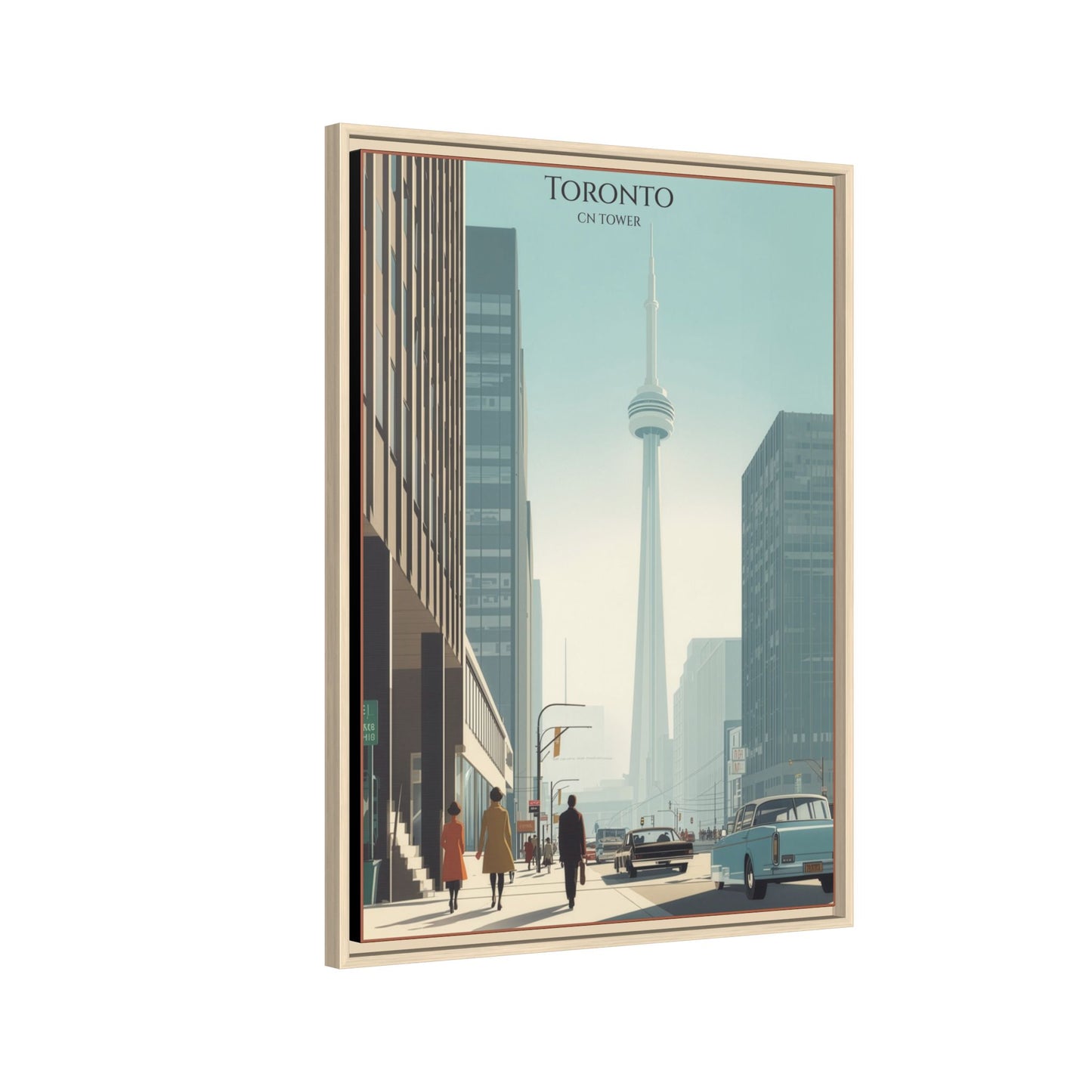 Toronto CN Tower Vintage Travel Poster | Museum-Quality Fine Art Print